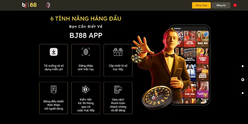 Lợi ích vượt trội của tải app Bj88 